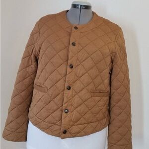 Banana Republic Factory Brown Quilted Jacket